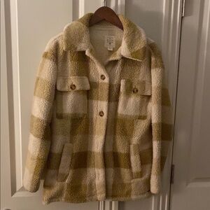 Billabong Plaid Sherpa Jacket